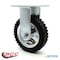 Service Caster 6 Inch Black Pneumatic Wheel Rigid Caster SCC-100R150-PNB - alternate 5